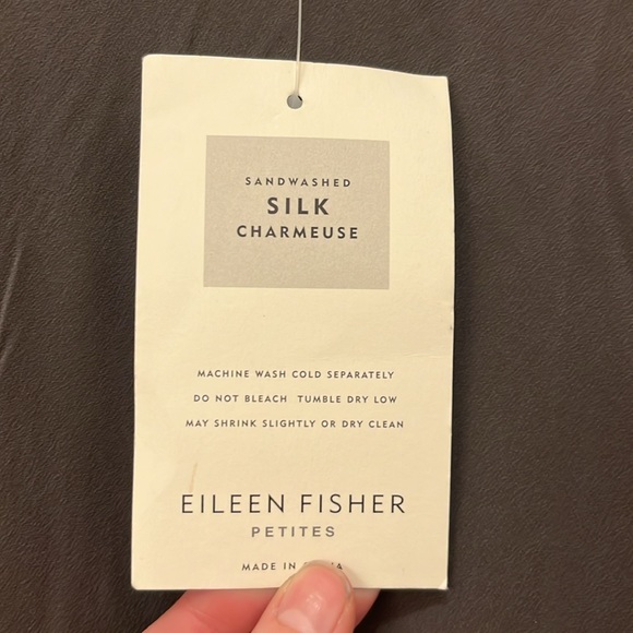 Eileen Fischer silk petite skirt and tank set - Picture 5 of 6